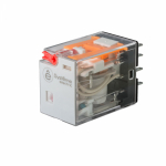 Реле 6A 4CO 24VAC тест кнопка LED