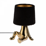 Светильник декоративный Человечек, золотой с черным абажуром, Е27 REXANT Светильник декоративный Человечек, золотой с черным абажуром, Е27 REXANT