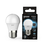 Лампа светодиод 7Вт Шар Е27 4100К 550Лм диммируемая Gauss Black (1/10/100)