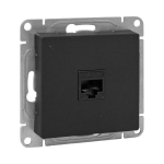 Розетка RJ11, чёрный Эпика EKF