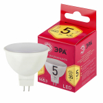 Лампочка светодиодная ЭРА RED LINE LED MR16-5W-827-GU5.3 R GU5.3 5 Вт софит теплый белый свет Лампочка светодиодная ЭРА RED LINE LED MR16-5W-827-GU5.3 R GU5.3 5 Вт софит теплый белый свет
