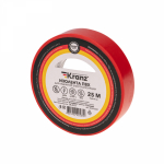 Изолента красная 19/25м толщина 0,13мм ПВХ KRANZ (5/5/200)