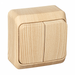 Выключатель 2кл с подсв о/у сосна IP20 Этюд Systeme Electric (1/25/200) Выключатель 2кл с подсв о/у сосна IP20 Этюд Systeme Electric (1/25/200)