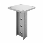 Потолочное крепление одинарное для высоких нагрузок, толщ. 4,0 мм, гор. цинк Потолочное крепление одинарное для высоких нагрузок, толщ. 4,0 мм, гор. цинк