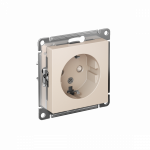 Розетка 1гн с З/К шторки с/у крем механизм 16А AtlasDesign Systeme Electric  (1/20)