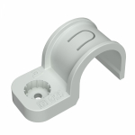 Крепеж-скоба пластиковая односторонняя для прямого монтажа атмосферостойкая серая в п/э d25 мм (10шт/450шт уп/кор) Промрукав Крепеж-скоба пластиковая односторонняя для прямого монтажа атмосферостойкая серая в п/э d25 мм (10шт/450шт уп/кор) Промрукав