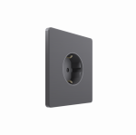 Systeme Infinity, Розетка С/У с ЗК (250В, 16А, защит.шторки), Вулканический пепел Systeme Infinity, Розетка С/У с ЗК (250В, 16А, защит.шторки), Вулканический пепел