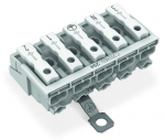 Клеммная колодка 27.3мм 5x2 0.5-2.5мм² 24А 500В белый Wago