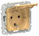 FLITE Роз. с з/к/ш кр б/к 16А IP44 РСшкр11-1-44-ФлЗ зол. IEK FLITE Роз. с з/к/ш кр б/к 16А IP44 РСшкр11-1-44-ФлЗ зол. IEK