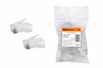 Разъем RJ-45 UTP для кабеля кат. 6, 8P8C (100шт) TDM Разъем RJ-45 UTP для кабеля кат. 6, 8P8C (100шт) TDM