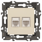Розетка 2гн комп+комп RJ45+RJ45 с/у крем механизм кат.5е 14-3108-02 Elegance ЭРА (1/10) Розетка 2гн комп+комп RJ45+RJ45 с/у крем механизм кат.5е 14-3108-02 Elegance ЭРА (1/10)