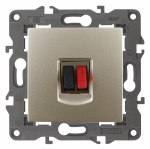 Розетка 1гн аудио с/у шампань механизм 14-3111-04 Elegance ЭРА Розетка 1гн аудио с/у шампань механизм 14-3111-04 Elegance ЭРА