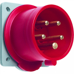 Вилка силовая для монтажа на поверхность 5P 400 в (50+60 гц) красная 6ч прямая пластик IP44 ABB CEWE промразъемы Вилка силовая для монтажа на поверхность 5P 400 в (50+60 гц) красная 6ч прямая пластик IP44 ABB CEWE промразъемы