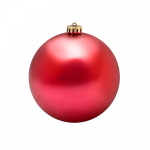 Елочная фигура "Шар" 20 см, цвет красный матовый Елочная фигура "Шар" 20 см, цвет красный матовый