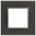 Рамка для розеток и выключателей ЭРА Elegance 14-5101-16 на 1 пост, стекло, титан Рамка для розеток и выключателей ЭРА Elegance 14-5101-16 на 1 пост, стекло, титан