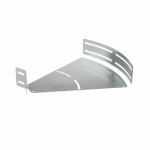 Угол д/листового кабель.лотка регулируемый с разъемом/соединителем в комплекте сталь светло-серый DKC