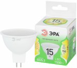 Лампа светодиодная ЭРА GREEN LINE LED MR16-15W-830-GU5.3 GL 15Вт софит теплый свет GU5.3