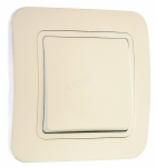 Makel Lillium крем/крем выключатель 1 кл прох