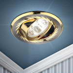 СВЕТИЛЬНИК ЛИТОЙ ПОВ. С ГРАВИРОВКОЙ ПО КРУГУ MR16,12V/220V, 50W САТИН НИКЕЛЬ/ЗОЛОТО KL6A SN/G ЭРА СВЕТИЛЬНИК ЛИТОЙ ПОВ. С ГРАВИРОВКОЙ ПО КРУГУ MR16,12V/220V, 50W САТИН НИКЕЛЬ/ЗОЛОТО KL6A SN/G ЭРА