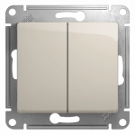 Выключатель 2кл с/у молочный механизм Glossa Systeme Electric (1/5) Выключатель 2кл с/у молочный механизм Glossa Systeme Electric (1/5)