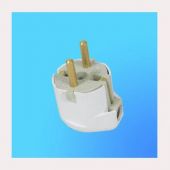 Вилка угловая штепсельная с З/К белая 16А Беларусь (20/120)