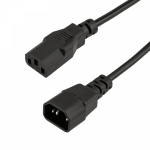 Шнур сетевой 1,5м 3х0,75 (гнездо C13 - штырь C14) REXANT (1/1/100)