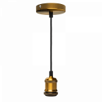 Патрон Е27 с проводом ретро антик бронза 1м 230V/1M PLC 01 ANTIQUE BRONZE Jazzway (1/50)