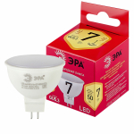 Лампочка светодиодная ЭРА RED LINE LED MR16-7W-827-GU5.3 R GU5.3 7 Вт софит теплый белый свет Лампочка светодиодная ЭРА RED LINE LED MR16-7W-827-GU5.3 R GU5.3 7 Вт софит теплый белый свет