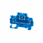 Клеммы двухярусные пружинная OptiClip CXDL-2,5-2L-I-BU-синий