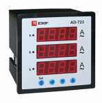Амперметр щитовой на переднюю панель 0-9999 через трансформатор тока калиброванный класс точности 1 EKF Амперметр щитовой на переднюю панель 0-9999 через трансформатор тока калиброванный класс точности 1 EKF