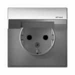 Розетка 1гн с З/К с крыш. шторки с/у алюминий механизм 16А IP44 ArtGallery Systeme Electric (1/10/20) Розетка 1гн с З/К с крыш. шторки с/у алюминий механизм 16А IP44 ArtGallery Systeme Electric (1/10/20)