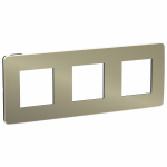 Рамка 3-пост. цвет бронза пластик горизонт. и вертик., IP21 Unica NEW SE Рамка 3-пост. цвет бронза пластик горизонт. и вертик., IP21 Unica NEW SE