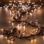 Гирлянда «Кластер LED» 3 м, темно-зеленый ПВХ IP20, 288 диодов, цвет теплый белый Гирлянда «Кластер LED» 3 м, темно-зеленый ПВХ IP20, 288 диодов, цвет теплый белый