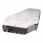 Угол д/листового кабель.лотка 90° горизонтальн. без разъема/соединителя сталь светло-серый ПРОМРУКАВ