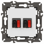 Розетка 2гн аудио+аудио с/у белый механизм 14-3112-01 Elegance ЭРА (1/10) Розетка 2гн аудио+аудио с/у белый механизм 14-3112-01 Elegance ЭРА (1/10)