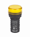 Лампа коммутационная ADDS D22 LED желтая 220В AC/DC ЛK-22 IP55 Лампа коммутационная ADDS D22 LED желтая 220В AC/DC ЛK-22 IP55