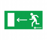 ЭЗ "Направление к эвакуационному выходу налево" (260х130)