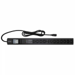 Блок распределения питания вертикальный для 19" шкафов, 10A12 Х С13,сетевой фильтр, индикация, вх. разъём С14