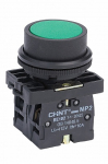 Кнопка управления NP2-BA35 без подсветки зеленая , 1НЗ +1НО IP40 CHINT (1)