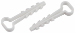 Дюбель хомут ЭРА NO-224-228 для плоского кабеля 5-8 мм белый (100 штук)