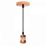 Патрон Е27 с проводом ретро розовое золото 1м 230V/1M PLC 01 Rose gold Jazzway (1/50)