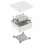 Коробка огнестойкая для о/п двухкомпонентная 60-0303-FR6.0-12 Е15-Е120 RAL9003 100х100х40 (16 шт/кор) Промрукав