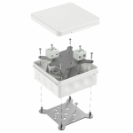 Коробка огнестойкая для о/п двухкомпонентная 60-0303-FR6.0-4 Е15-Е120 RAL9003 100х100х40 (16 шт/кор) Промрукав