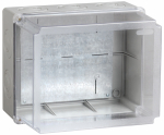 Коробка разветвительная о/у КМ41348 240х195х165 прозр крышка IP55 IEK (1/4) СНЯТО Коробка разветвительная о/у КМ41348 240х195х165 прозр крышка IP55 IEK (1/4) СНЯТО
