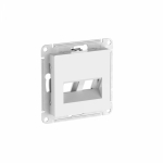 ATLASDESIGN НАКЛАДКА двойная для информационных функций типа Keystone, БЕЛЫЙ