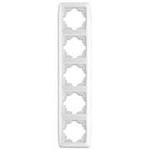 Рамка 5гн белый вертикальная Carmen Viko (1/10/80)