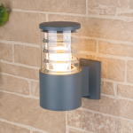 Светильник уличный настенный 60Вт Е27 IP54 220х175х108мм сер TECHNO 1408 ES (1/10)