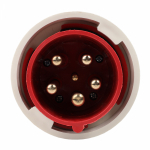 Вилка силовая (CEE) 5Р 400 В (50+60 ГЦ) КРАСНАЯ 6ч прямая пластик IP67 КЭАЗ