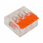 Клемма на 3 пров. 221-413 (0,14-4мм) с рычажком мини без пасты Rexant (50/50/4000)