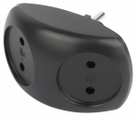 Двойник 2гн без З/К черный 10А SPx-2-B ЭРА (1/10/60) Двойник 2гн без З/К черный 10А SPx-2-B ЭРА (1/10/60)